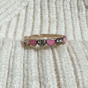 Hearts gold ring